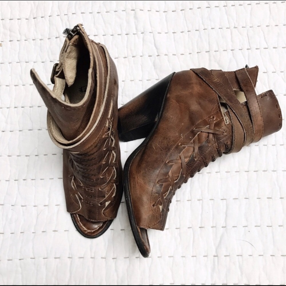 Freebird booties with peep toe!